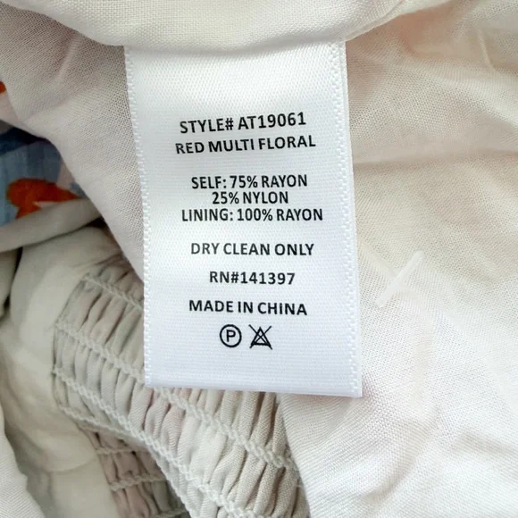 New! ASTR • Ruched Bustier Crop Top in Red Multi Floral - Picture 7 of 9